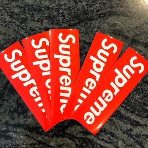 5 supreme stickers